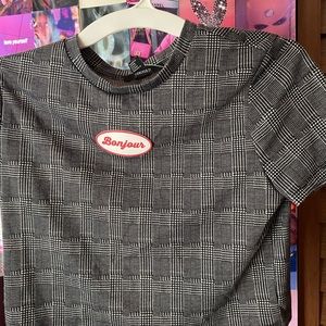 Bonjour Detailed Crop Top